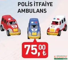 POLİS İTFAİYE AMBULANS OYUNCAK